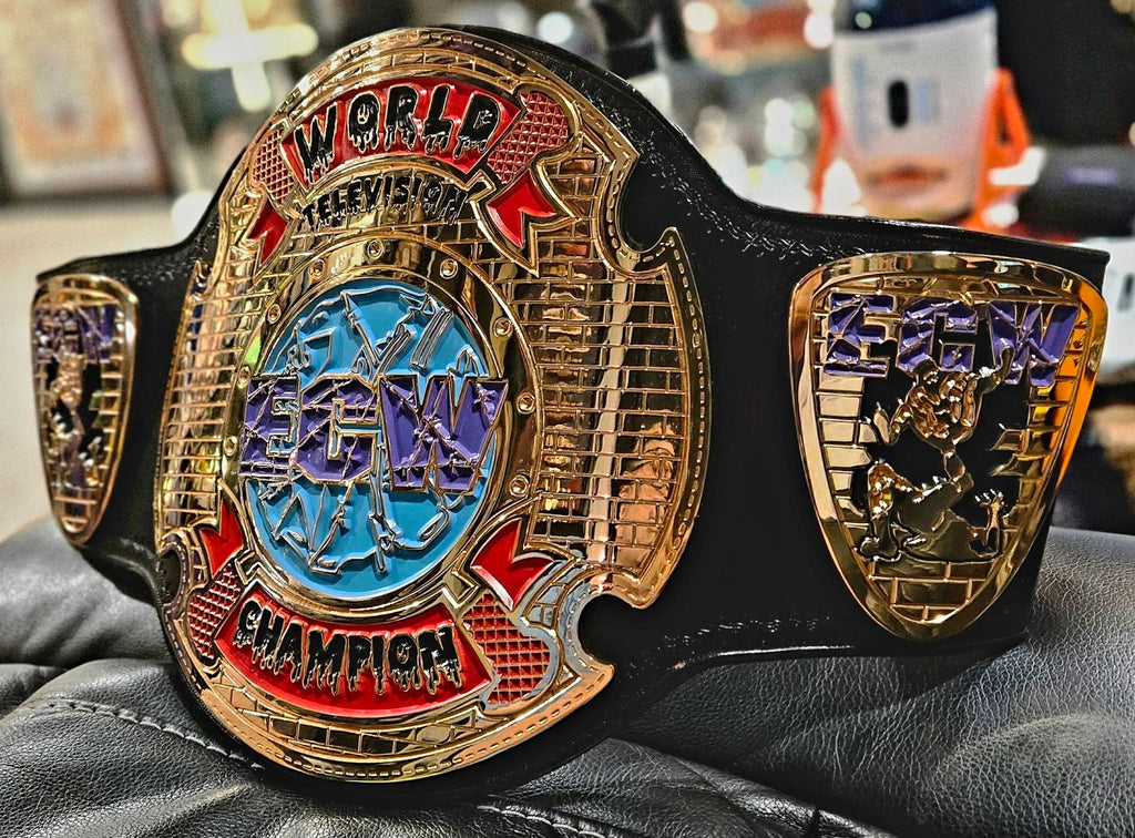 ECW World Television Championship Replica Belt 4MM Zinc 3D CNC Adult Size