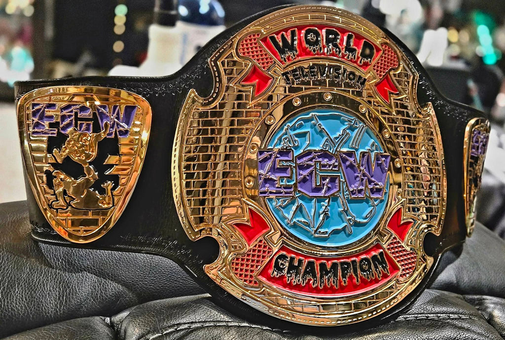 ECW World Television Championship Replica Belt 4MM Zinc 3D CNC Adult Size