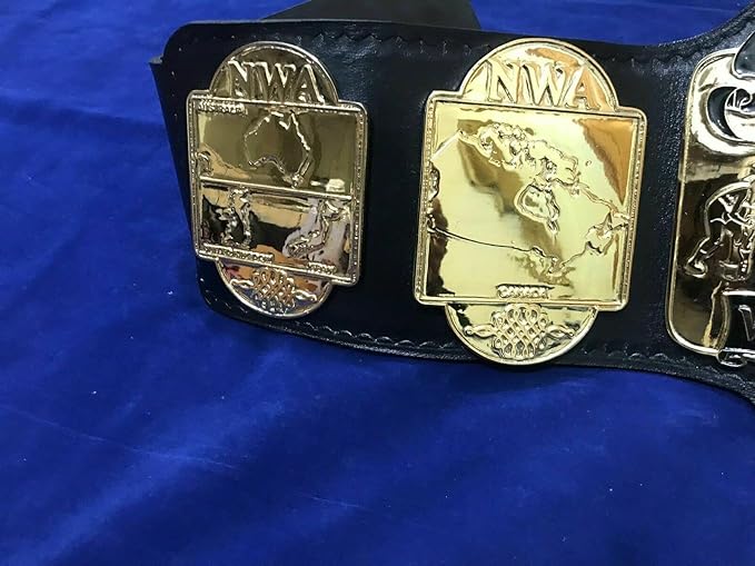 New TAG Team NWA Championship Belt Adult Replica 2MM Brass