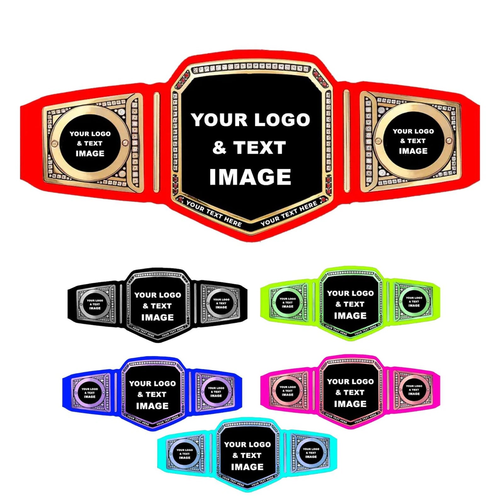 Custom Wrestling Championship Belt – Adult Size, Personalized Award 2MM BRASS