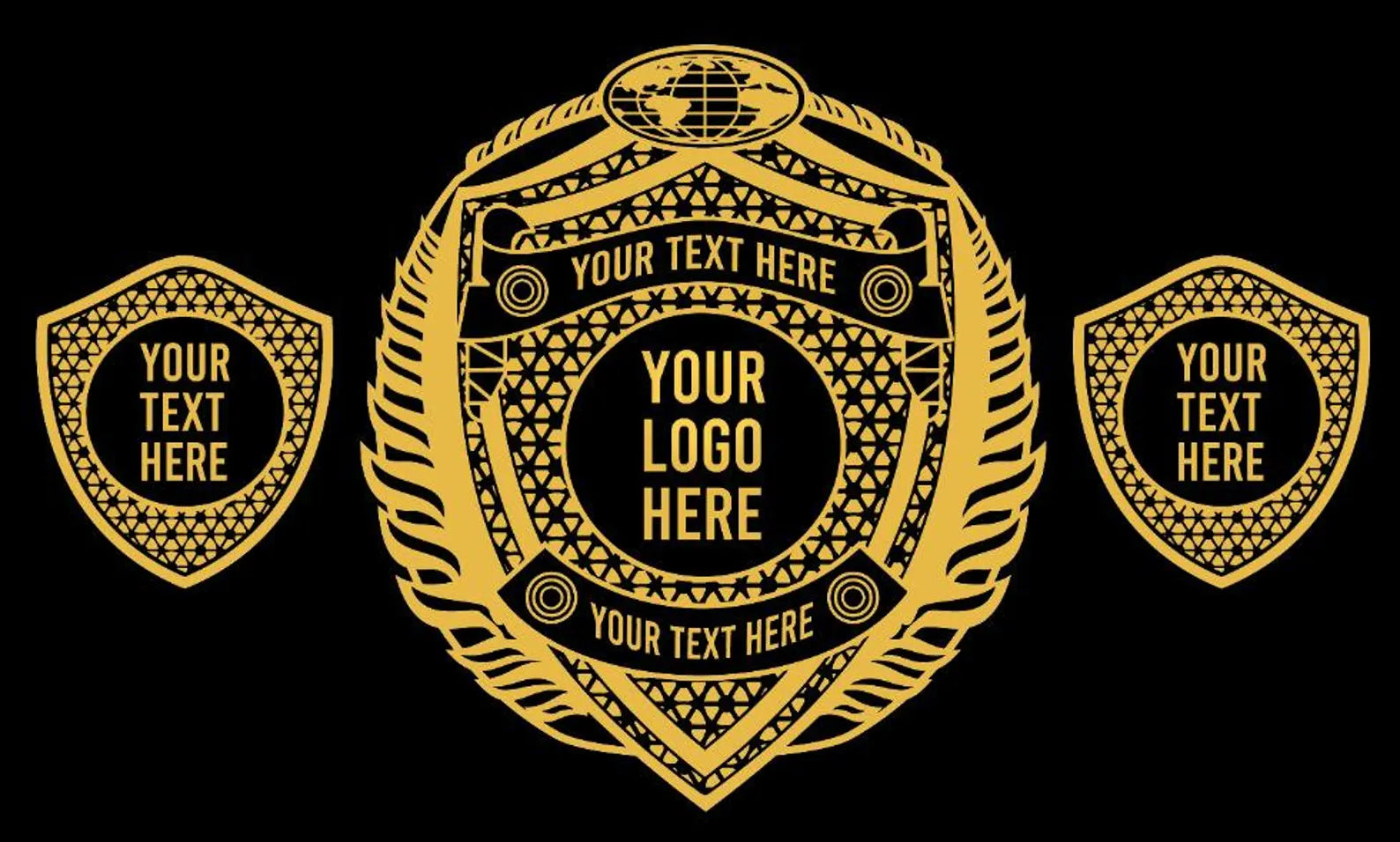 Custom Wrestling Championship Belt – Personalized Name & Logo,4mm/2mm, Gold/Nikal Plated