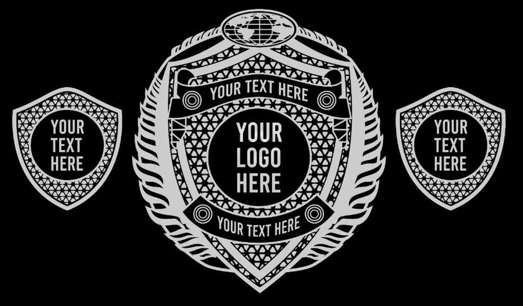 Custom Wrestling Championship Belt – Personalized Name & Logo,4mm/2mm, Gold/Nikal Plated