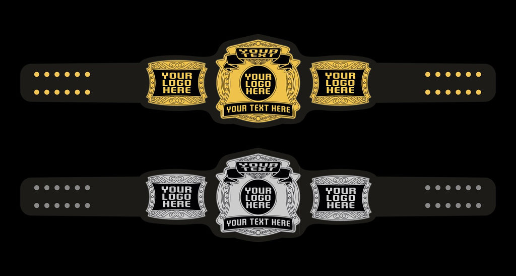 Birthday Gift Championship Belt | Personalized Name & Logo | Wrestling Style | Leather Strap, 4mm/2mm