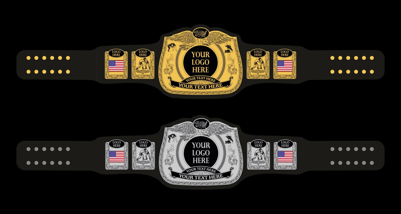 Personalized Fantasy Football Belt | Custom Champion Title | 2mm/4mm | Leather Strap . gold/nikal plated