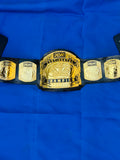 AEW Continental Championship custom belt for wrestling figures 4mm zinc metal plates 24k gold hand tooled leather strap deep etching adults size