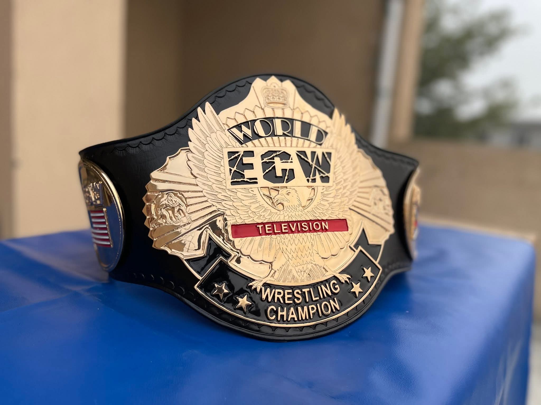 ECW WORLD TELEVISION REPLICA Championship Belt CNC 3D Adults Size