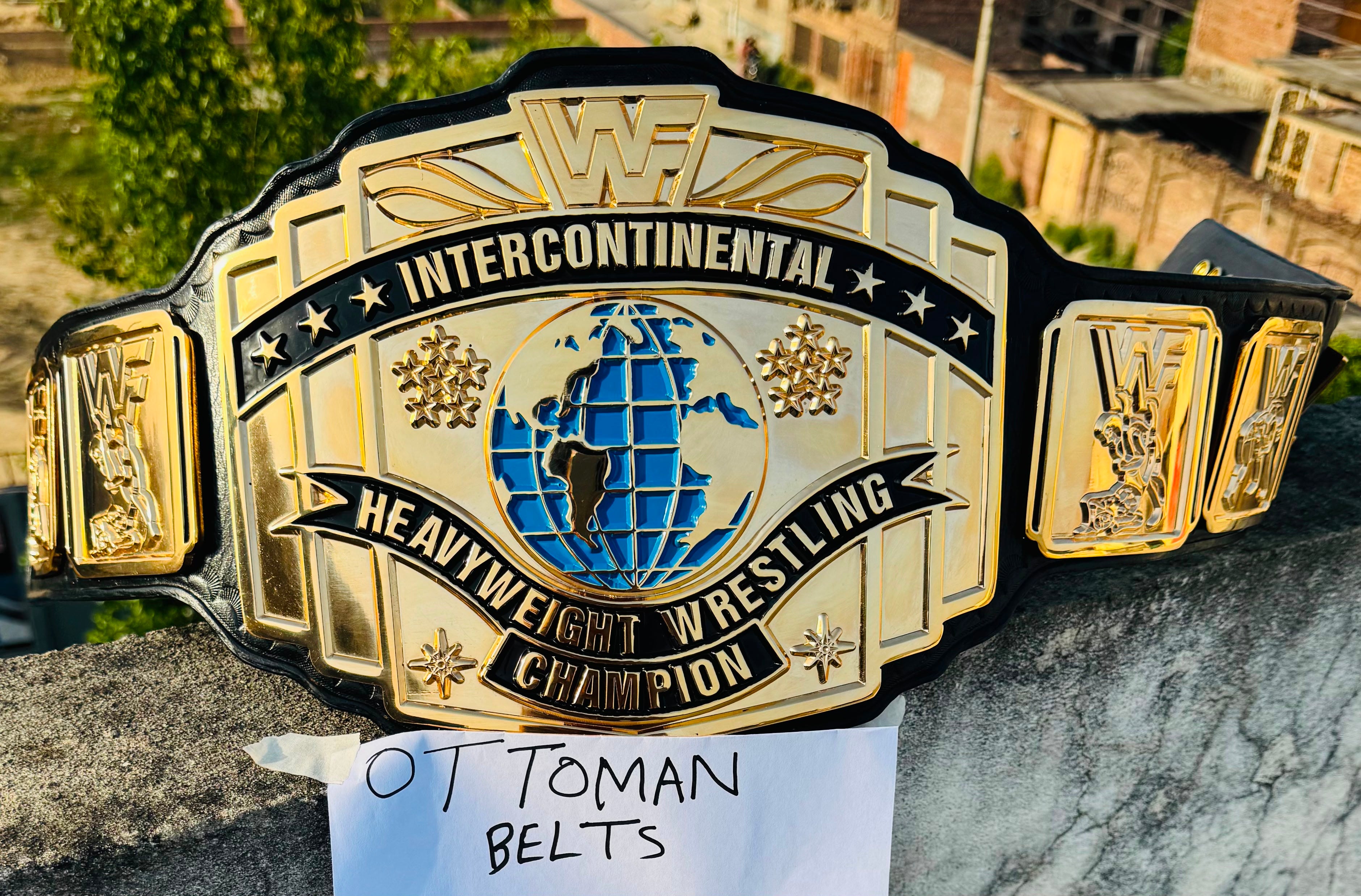 WWF INTERCONTINENTAL 24K GOLD Championship Belt