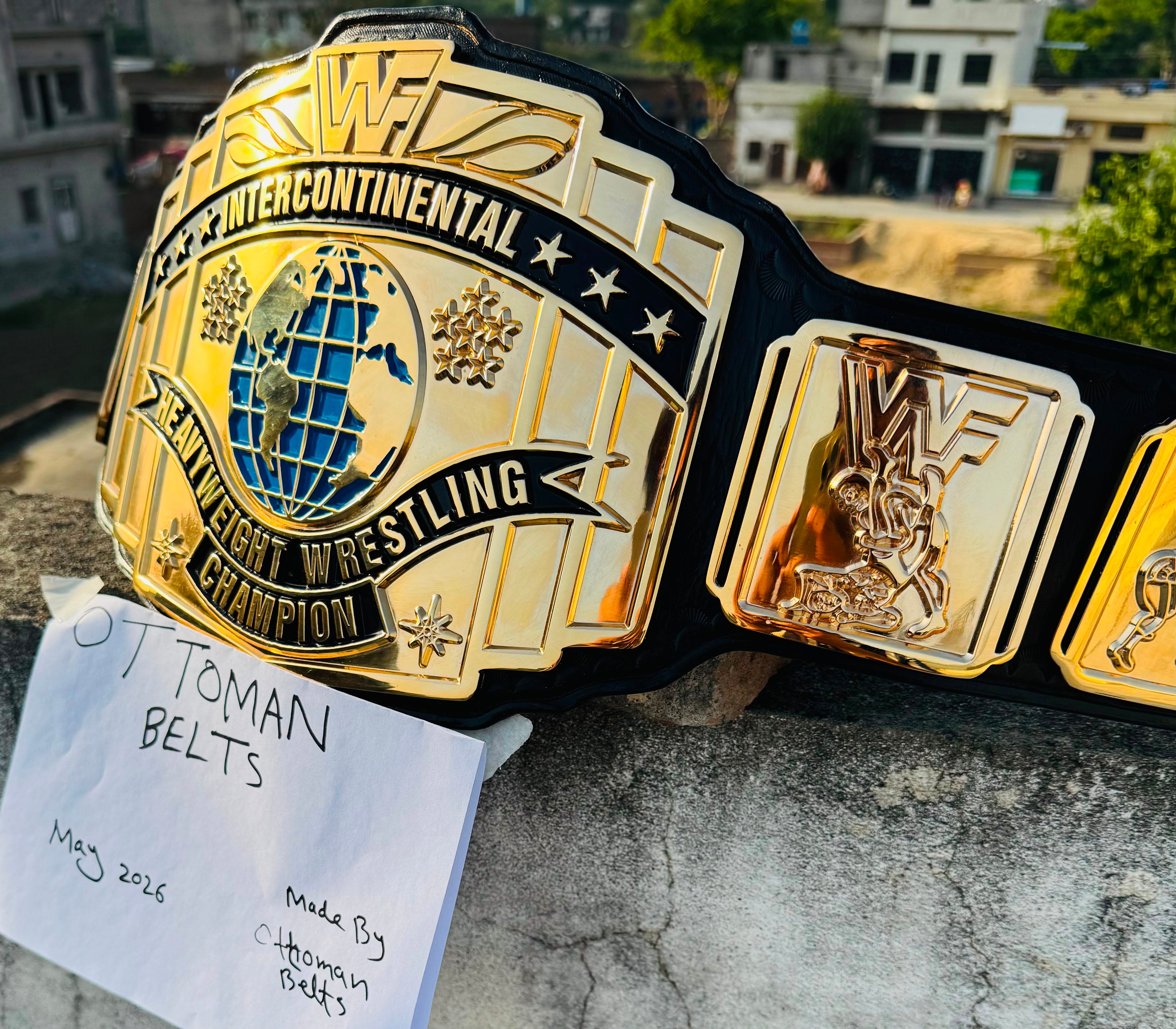 WWF INTERCONTINENTAL 24K GOLD Championship Belt