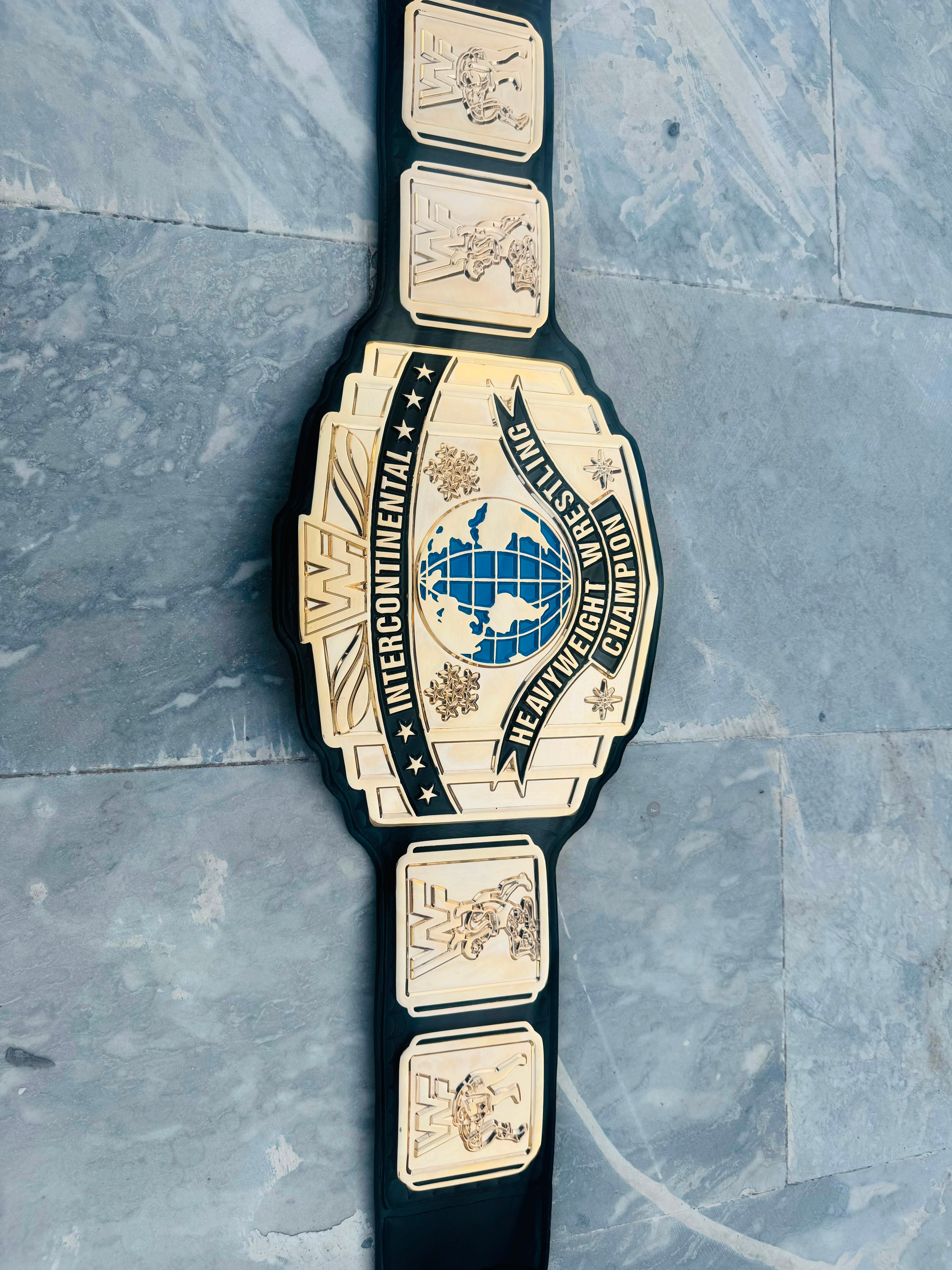 WWF INTERCONTINENTAL 24K GOLD Championship Belt