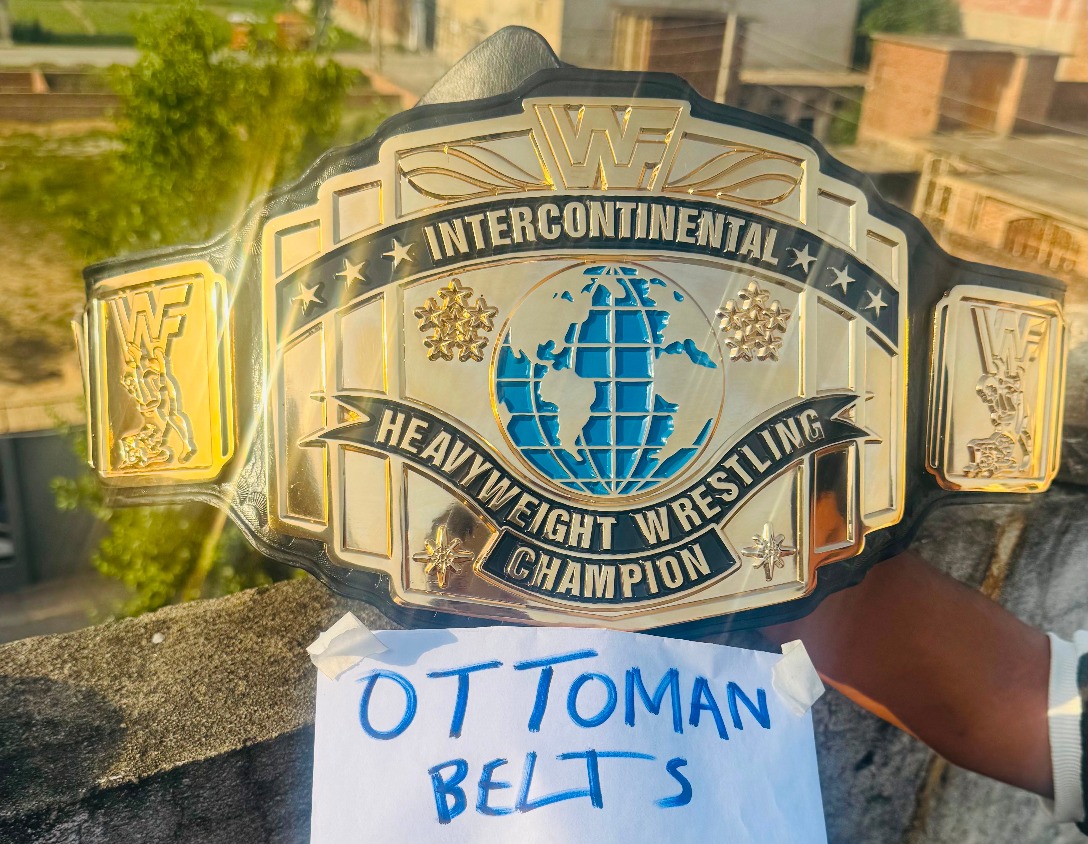 WWF INTERCONTINENTAL 24K GOLD Championship Belt