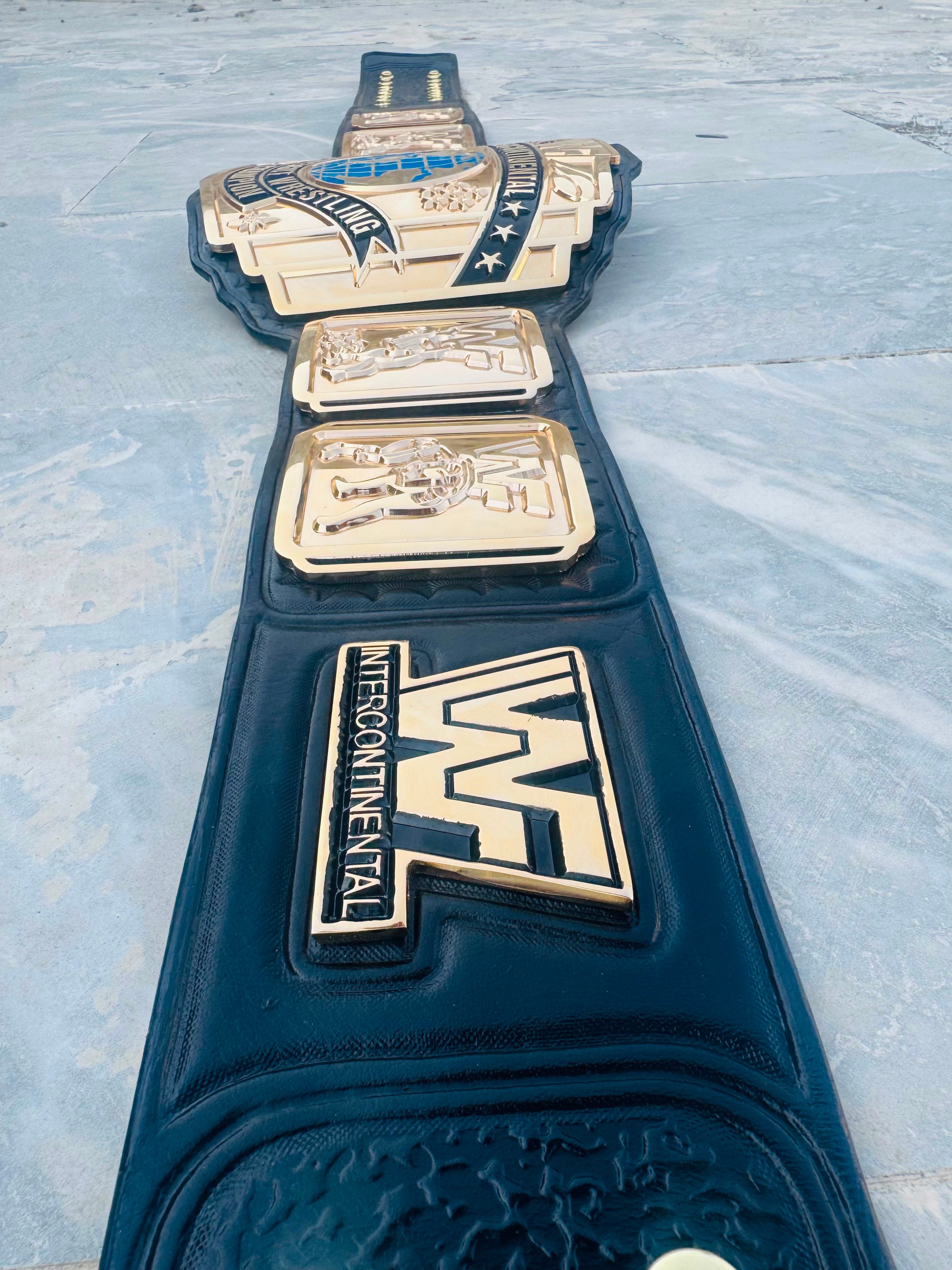WWF INTERCONTINENTAL 24K GOLD Championship Belt