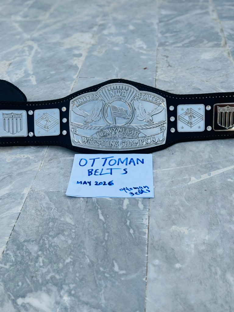 NWA UNITED STATES HEAVYWEIGHT WRESTLING CHAMPIONSHIP BELT ADULT ZINC METAL PLATES REPLICA