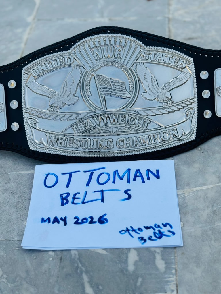 NWA UNITED STATES HEAVYWEIGHT WRESTLING CHAMPIONSHIP BELT ADULT ZINC METAL PLATES REPLICA