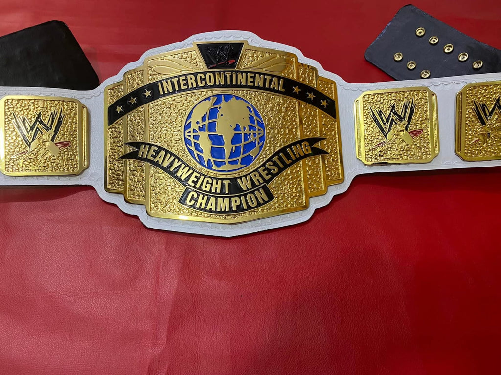 Cody Rhodes Intercontinental Championship Belt Replica | 4mm Zinc, Gold Plated / White Leather Straps