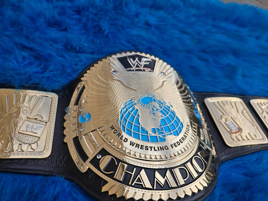 Premium CNC 3D Big Eagle Championship Wrestling Belt Adults Size 4MM 24k Gold Real Hand Made Leather