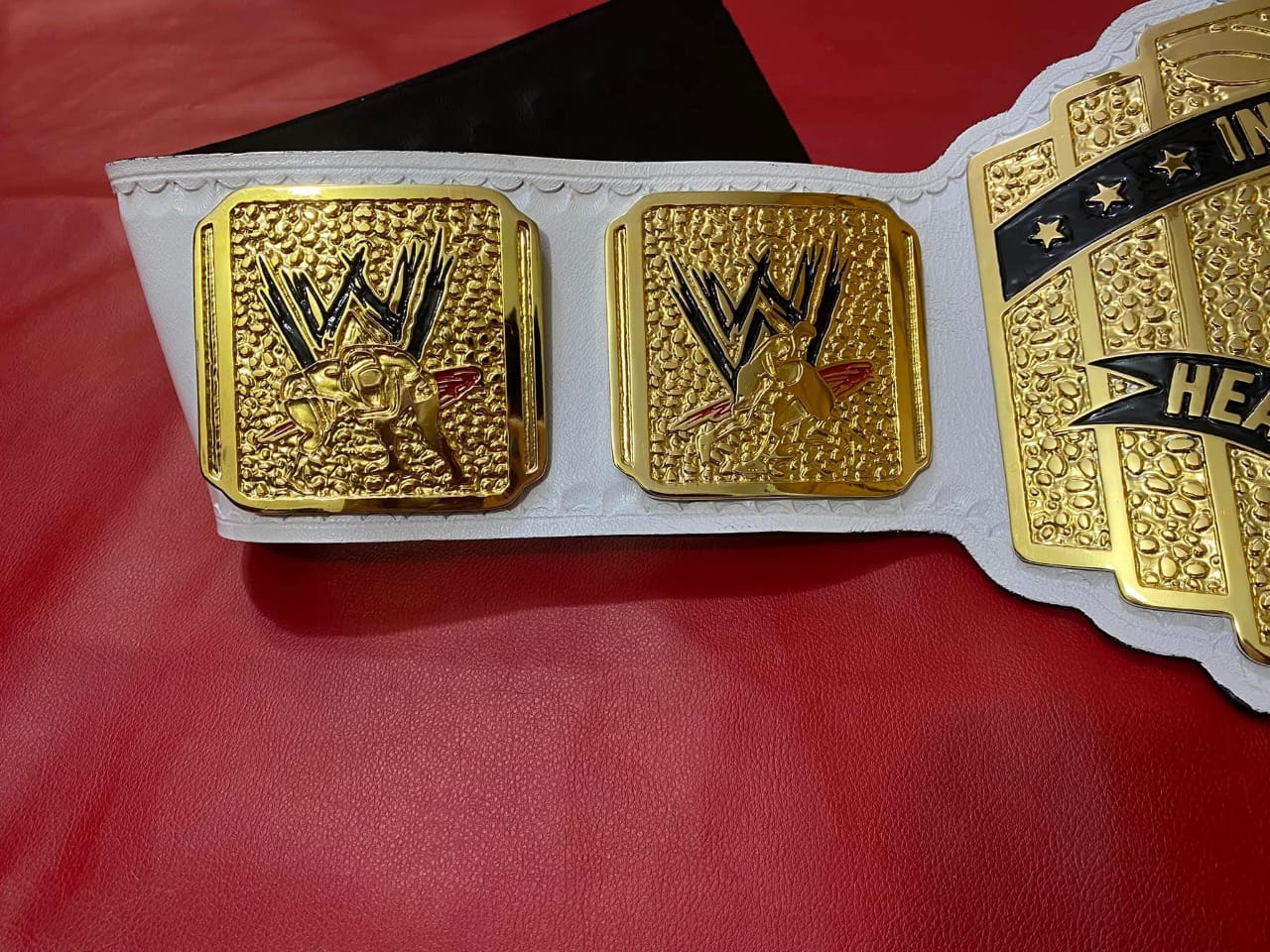 Cody Rhodes Intercontinental Championship Belt Replica | 4mm Zinc, Gold Plated / White Leather Straps