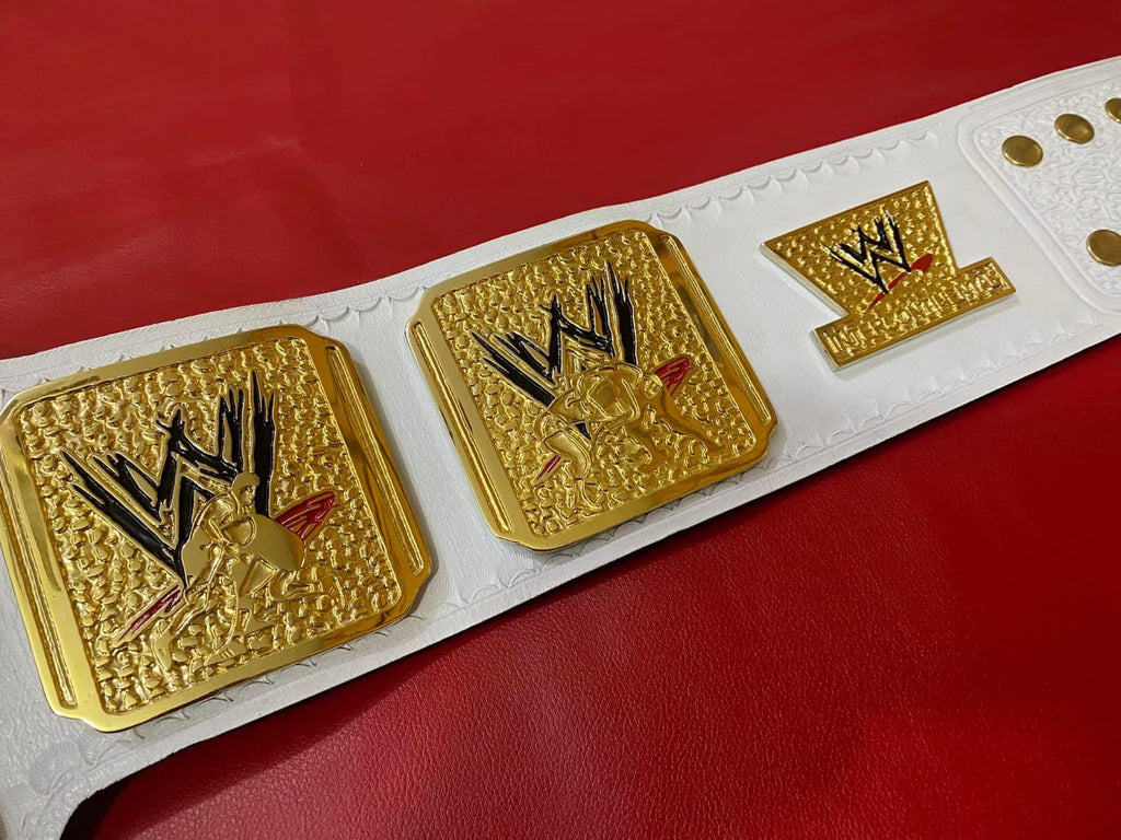 Cody Rhodes Intercontinental Championship Belt Replica | 4mm Zinc, Gold Plated / White Leather Straps