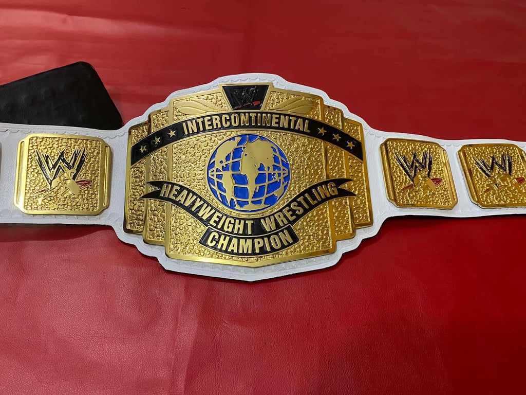 Cody Rhodes Intercontinental Championship Belt Replica | 4mm Zinc, Gold Plated / White Leather Straps