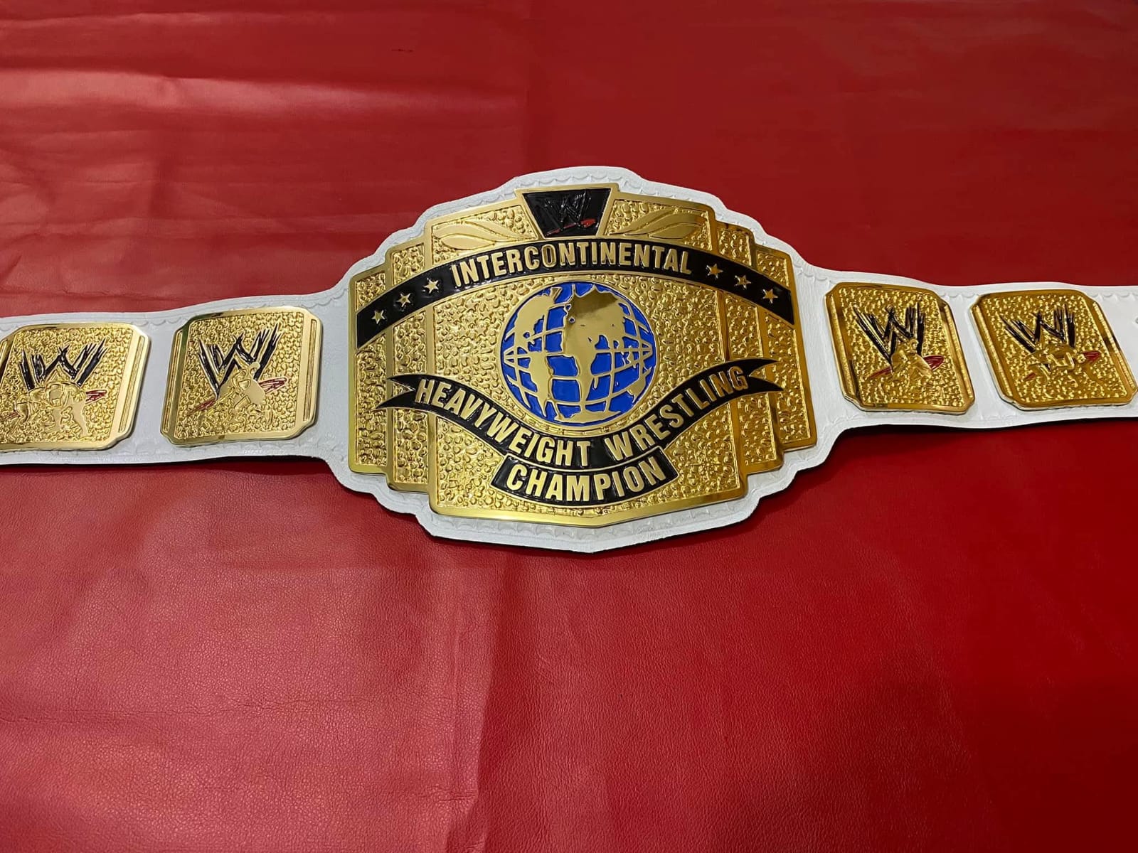 Cody Rhodes Intercontinental Championship Belt Replica | 4mm Zinc, Gold Plated / White Leather Straps