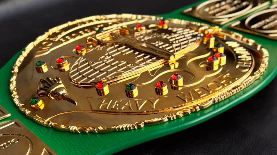 Premium CNC 3D Big Green 4MM 24K Gold Real Hand Tooling Leather
