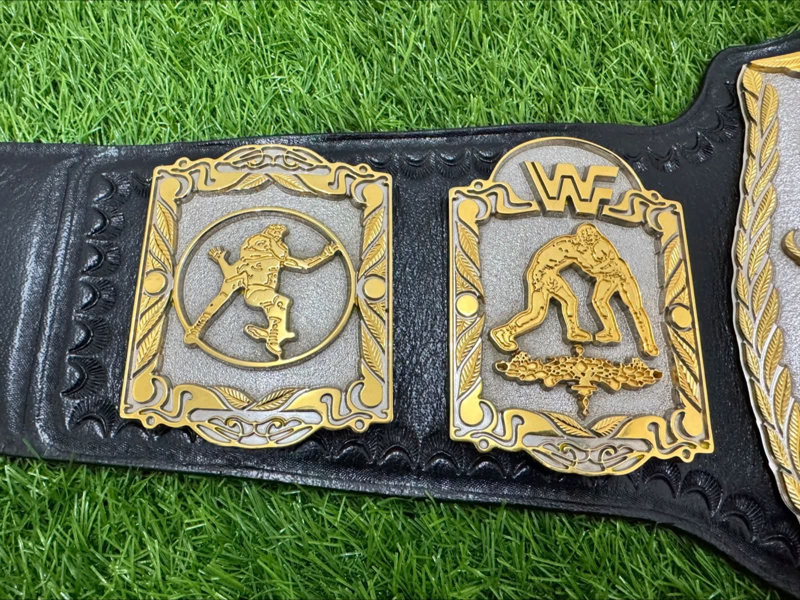 Premium CNC 3D World Tag Team Championship Wrestling Belt Adults Size Hand Texture 24K Dual Plates Real Leather hand Tooling