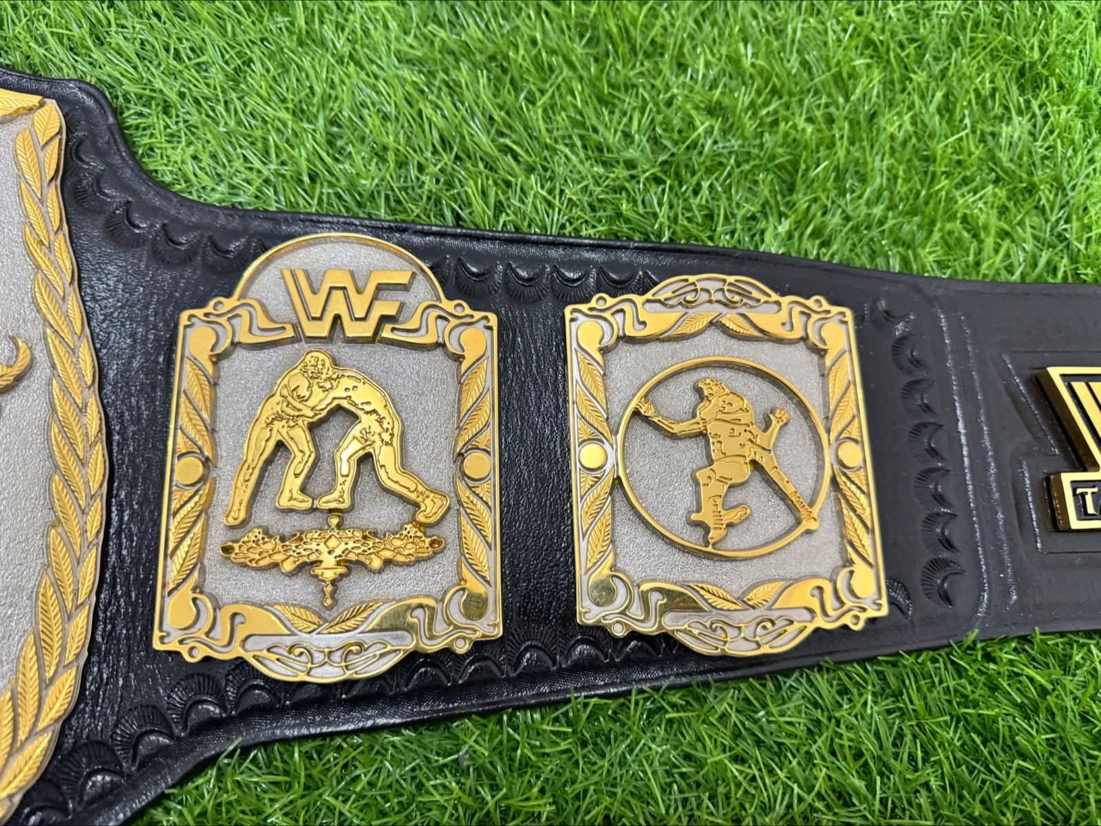 Premium CNC 3D World Tag Team Championship Wrestling Belt Adults Size Hand Texture 24K Dual Plates Real Leather hand Tooling
