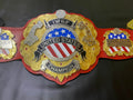 IWGP United State Championship Wrestling Replica Leather Belt Adult Size 4mm Zinc