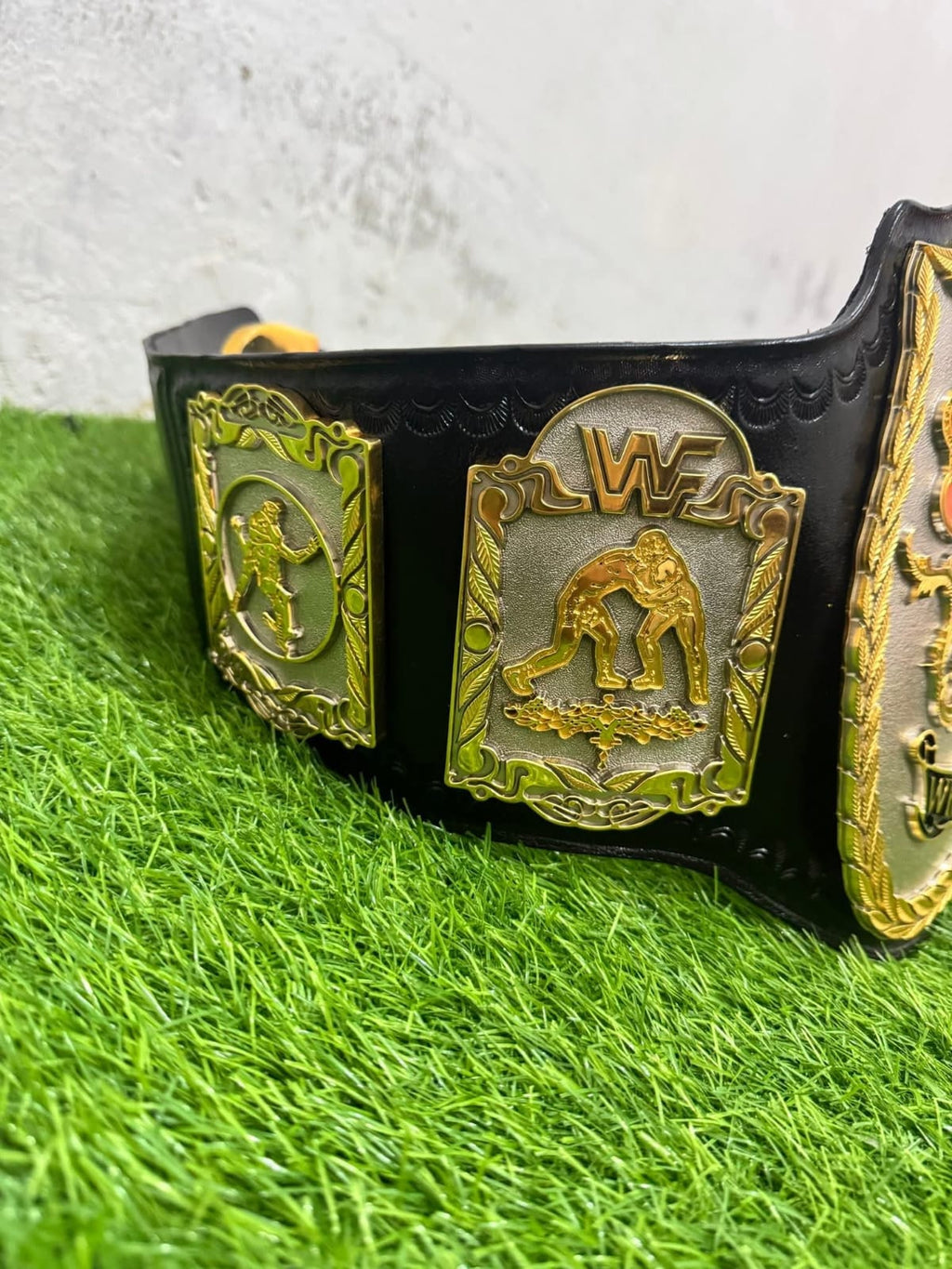 Premium CNC 3D World Tag Team Championship Wrestling Belt Adults Size Hand Texture 24K Dual Plates Real Leather hand Tooling
