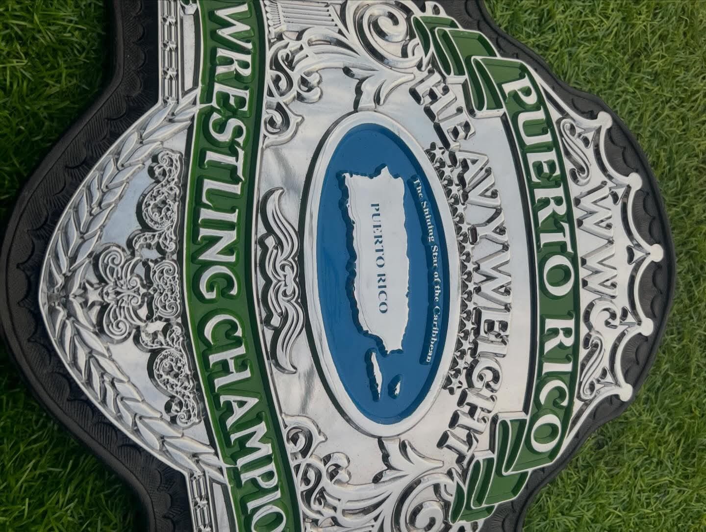 Premium CNC 3D WWC Puerto Rico Heavyweight Championship belt 4MM Adult Size Real Leather Hand Tooling