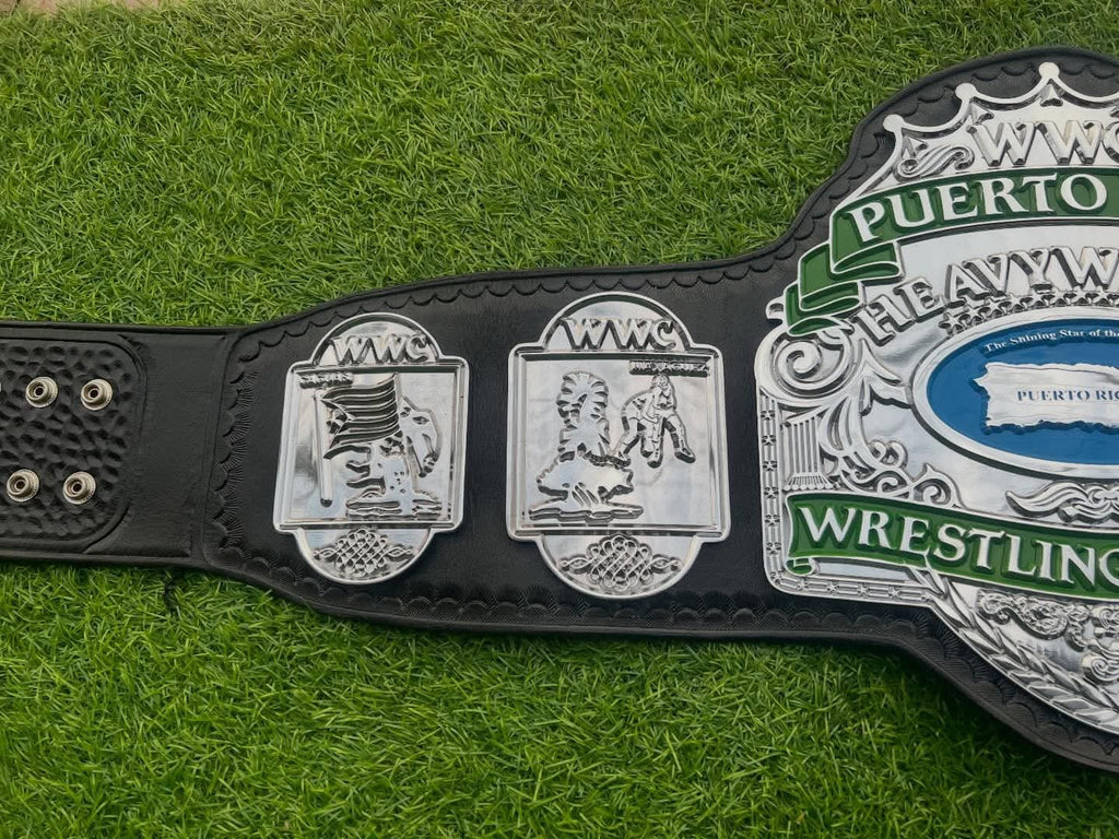 Premium CNC 3D WWC Puerto Rico Heavyweight Championship belt 4MM Adult Size Real Leather Hand Tooling