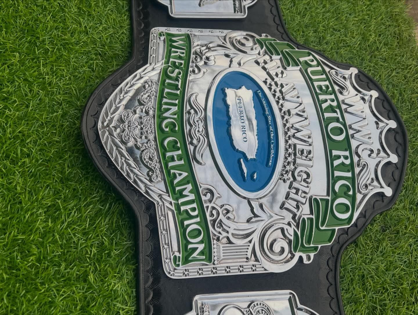 Premium CNC 3D WWC Puerto Rico Heavyweight Championship belt 4MM Adult Size Real Leather Hand Tooling