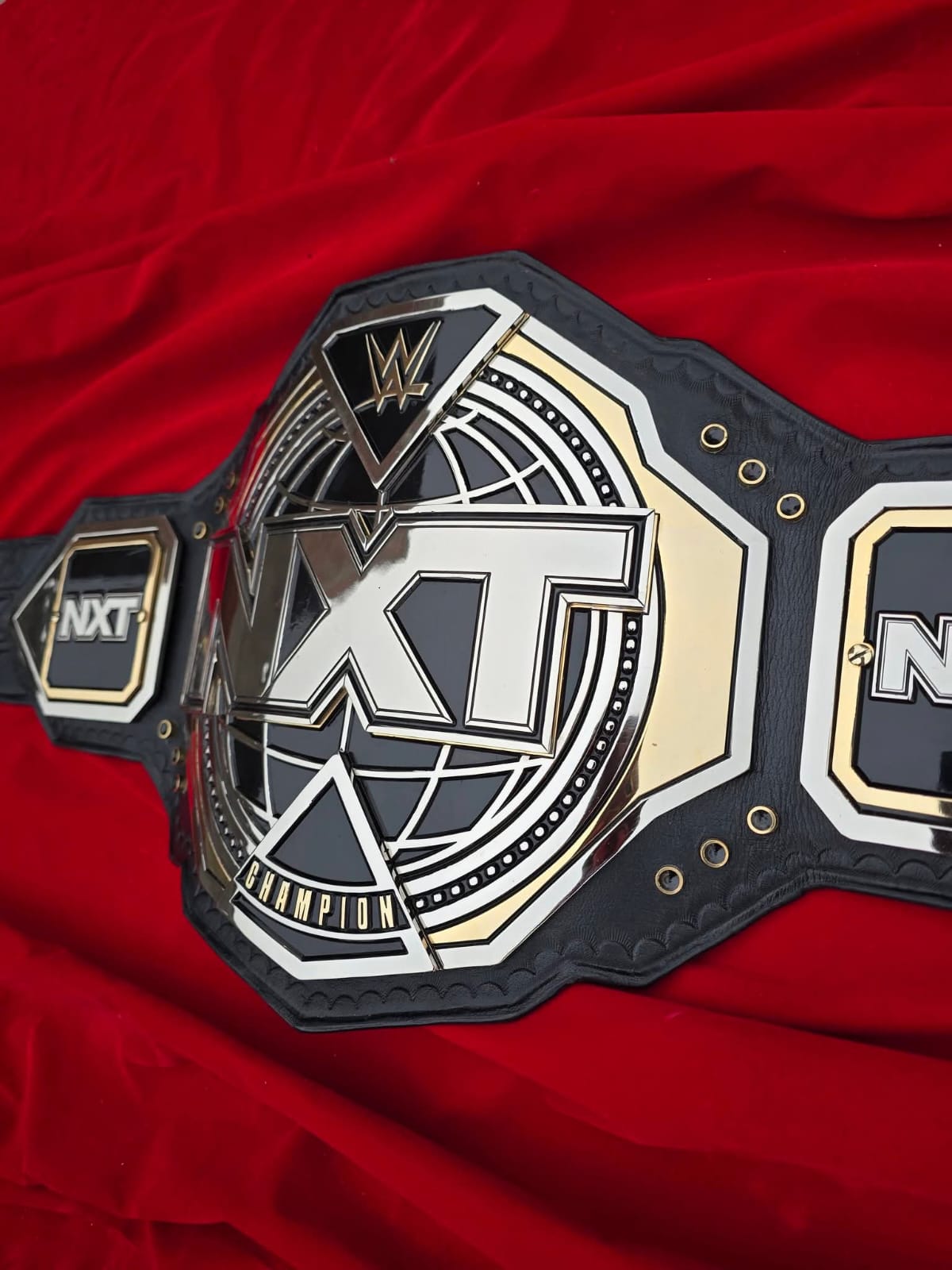Premium CNC 3D NXT Women Championship Belt Adults Size 4MM 24K Dual Real leather Hand Tooling