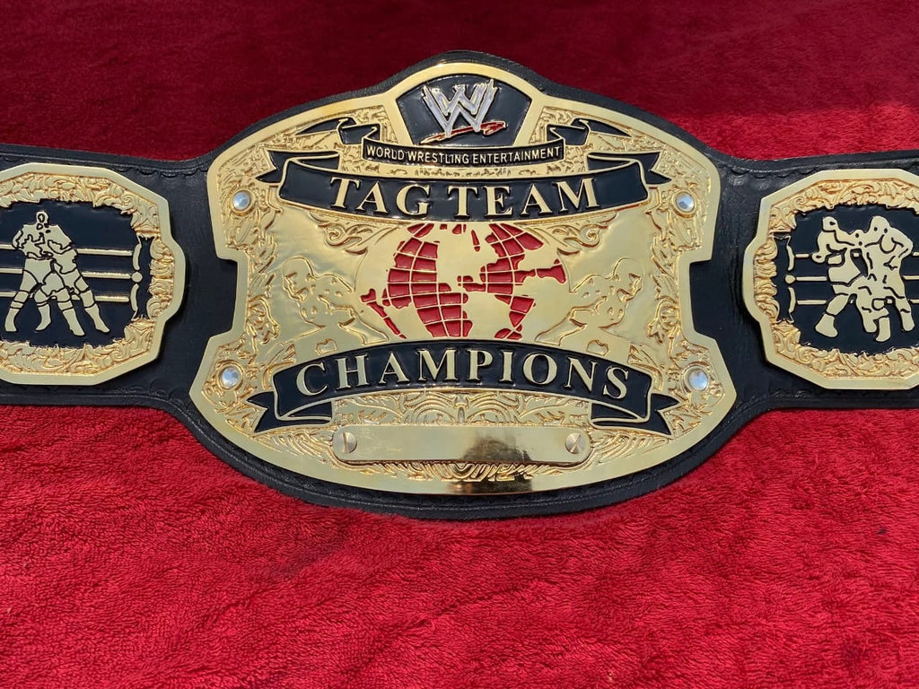 RAW Ruthless Aggression World Tag Team Championship 4mm Zinc Replica Title Belt