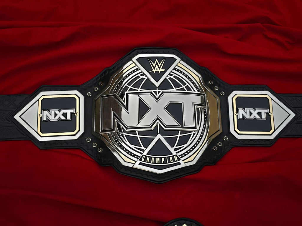 Premium CNC 3D NXT Women Championship Belt Adults Size 4MM 24K Dual Real leather Hand Tooling