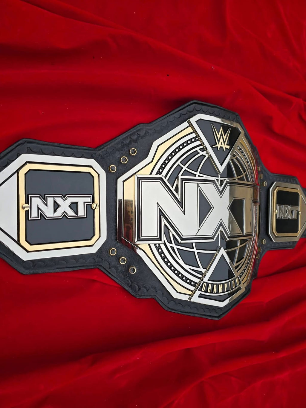 Premium CNC 3D NXT Women Championship Belt Adults Size 4MM 24K Dual Real leather Hand Tooling