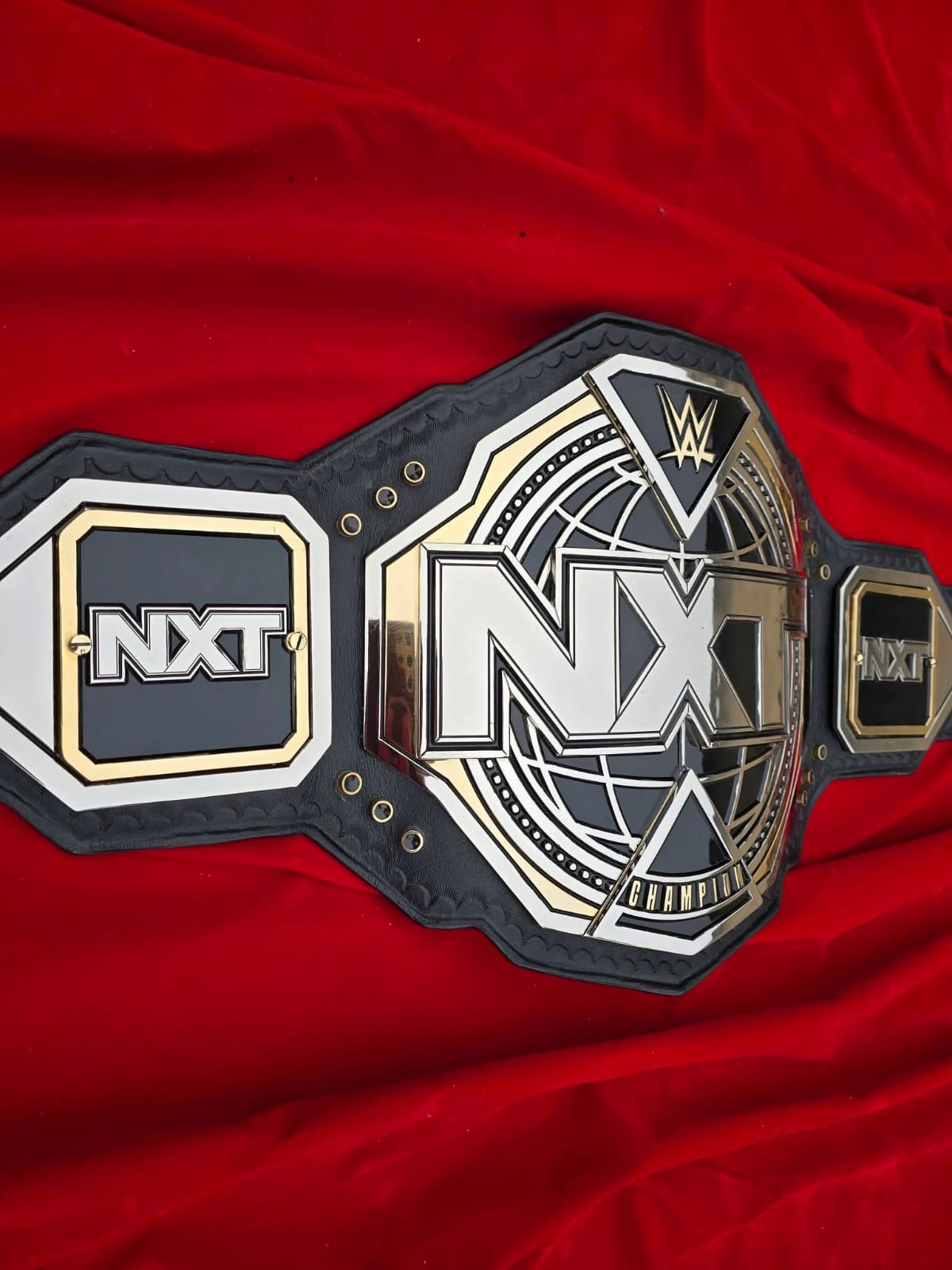 Premium CNC 3D NXT Women Championship Belt Adults Size 4MM 24K Dual Real leather Hand Tooling