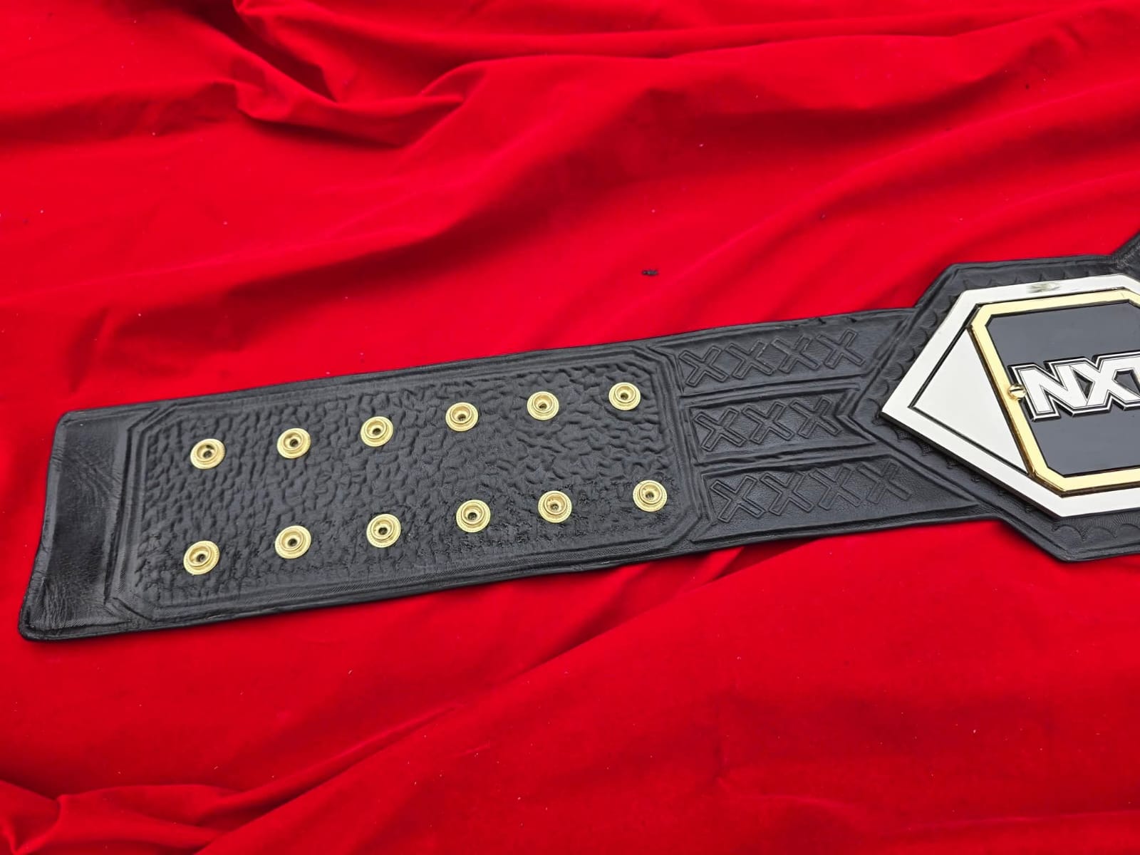 Premium CNC 3D NXT Women Championship Belt Adults Size 4MM 24K Dual Real leather Hand Tooling