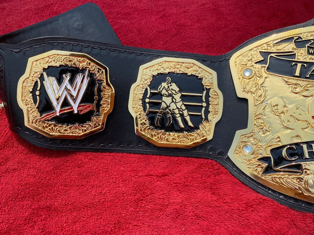 RAW Ruthless Aggression World Tag Team Championship 4mm Zinc Replica Title Belt