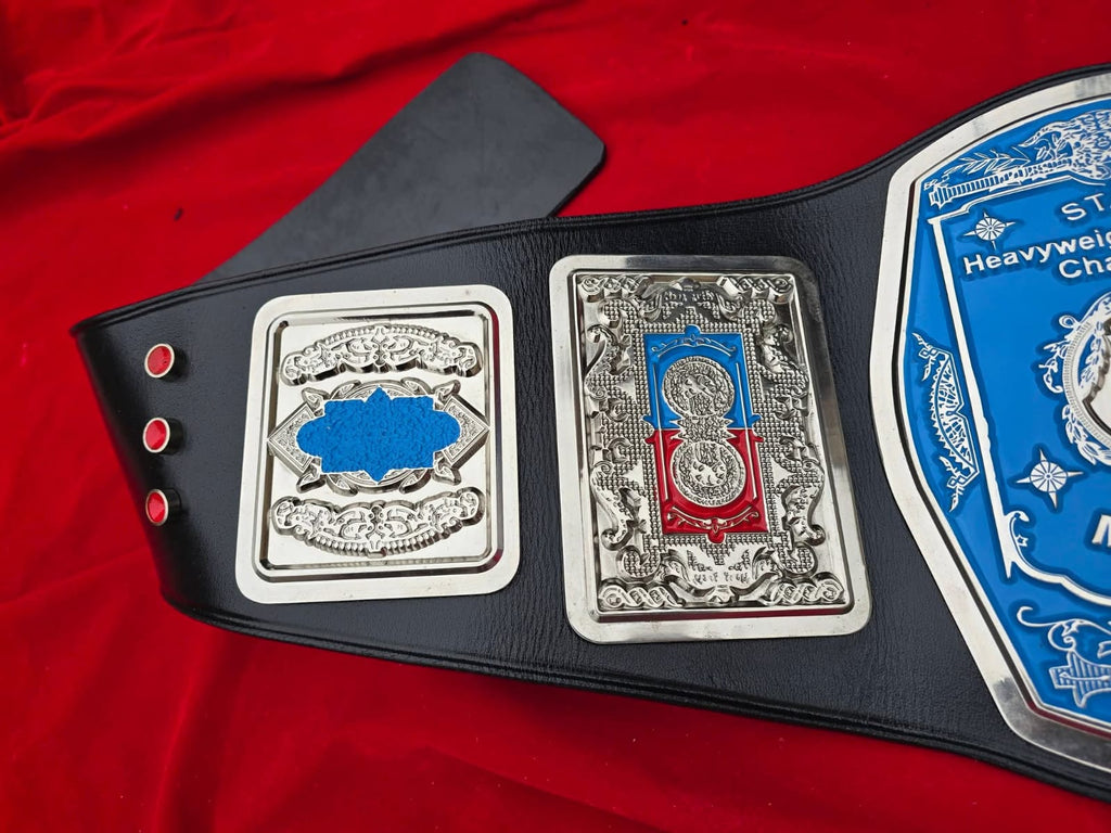 Premium CNC 3D NWA Missouri Heavyweight Championship Belt Adults Size Real Leather Hand Tooling