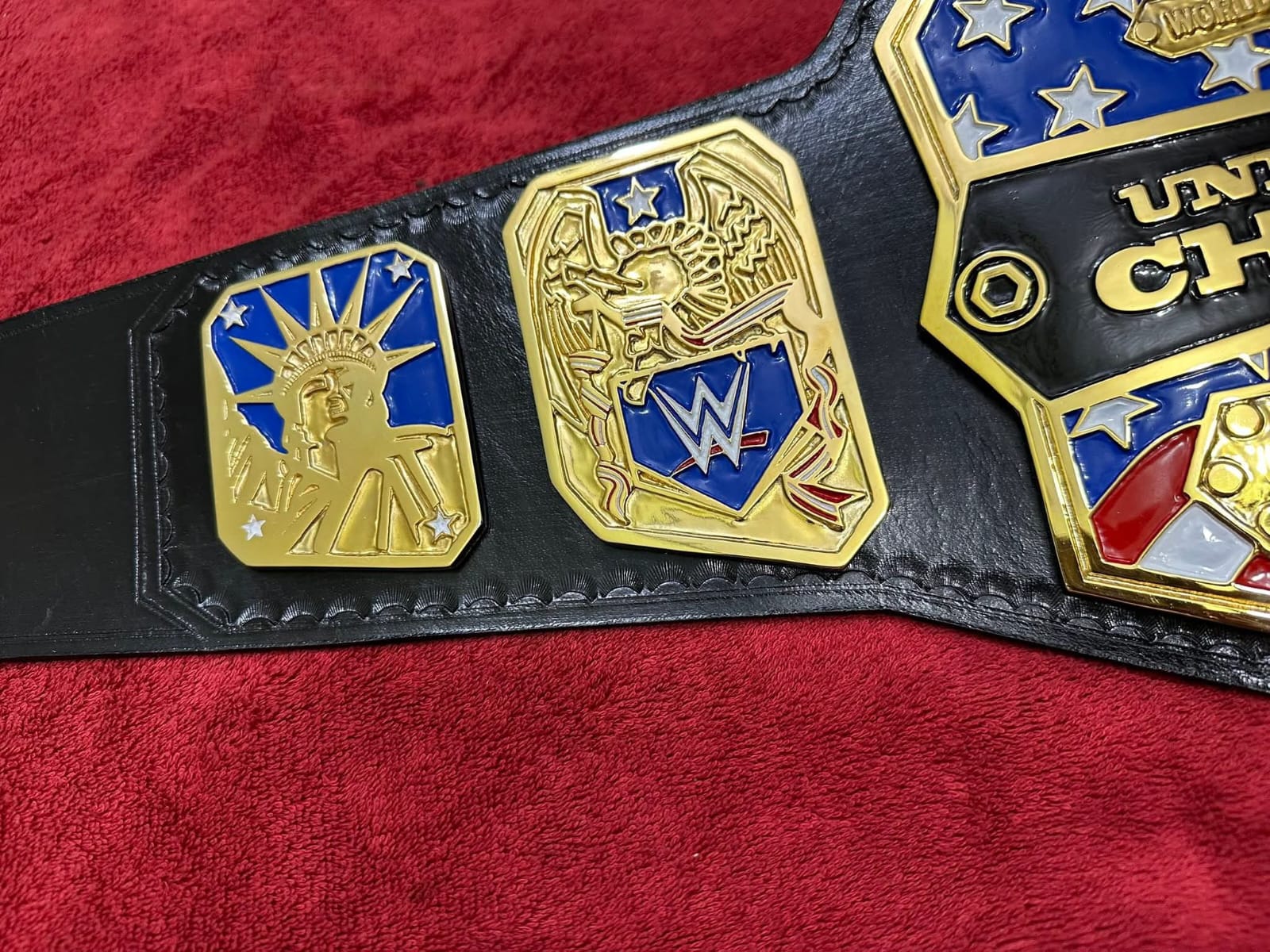 WWE UNITED STATES Brass Championship Title Belt 4MM Zinc Adult