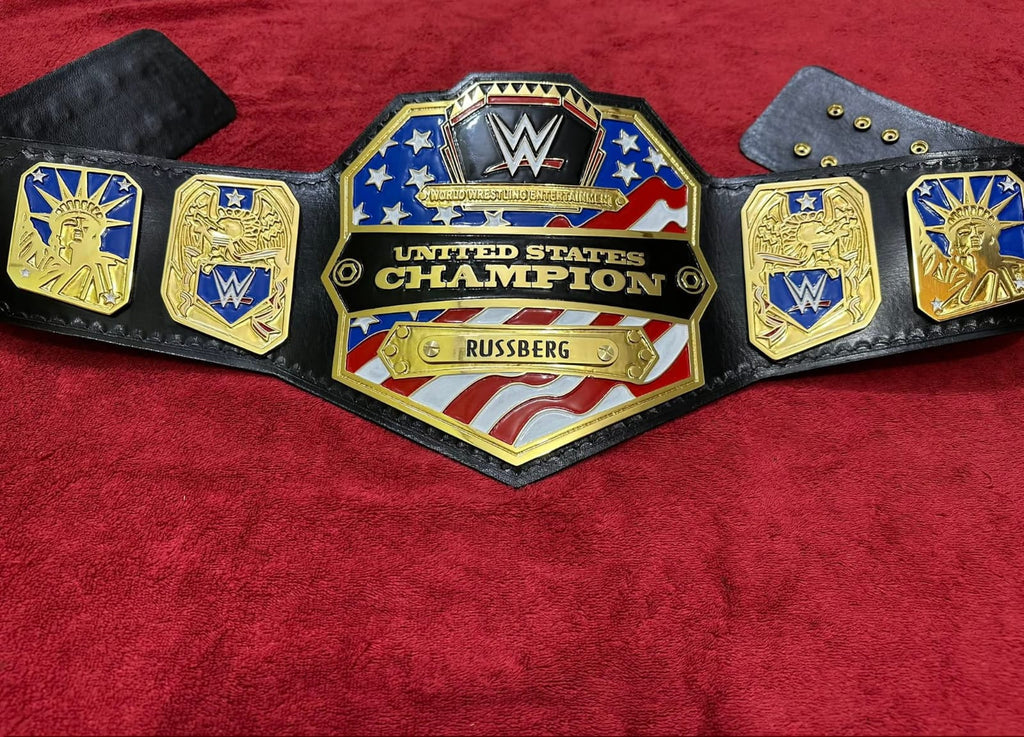 WWE UNITED STATES Brass Championship Title Belt 4MM Zinc Adult