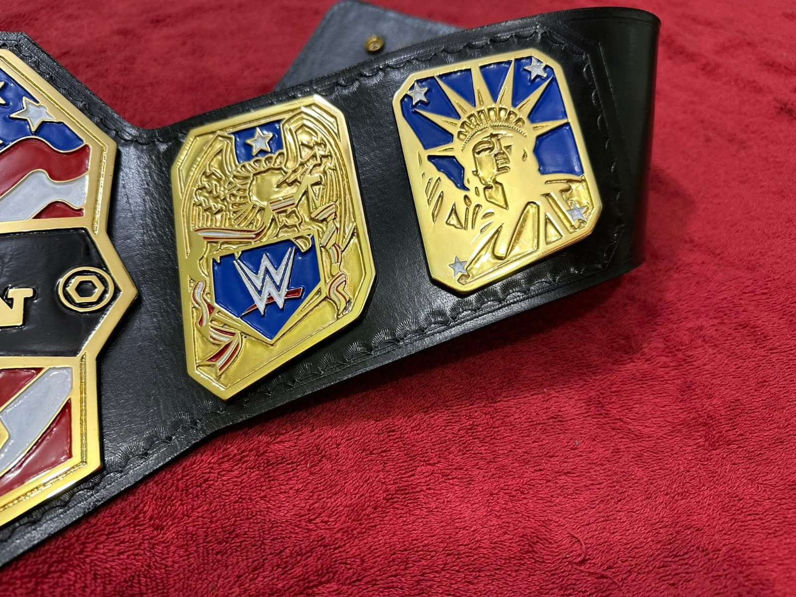 WWE UNITED STATES Brass Championship Title Belt 4MM Zinc Adult