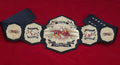 TNA International World Championship Replica | 4mm Zinc - 24k Gold– Black Leather Straps