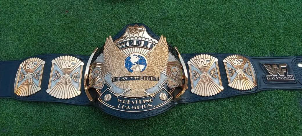 Premium Winged Eagle CNC 3D Championship Belt With Hand Texture Real Leather Hand Tooling