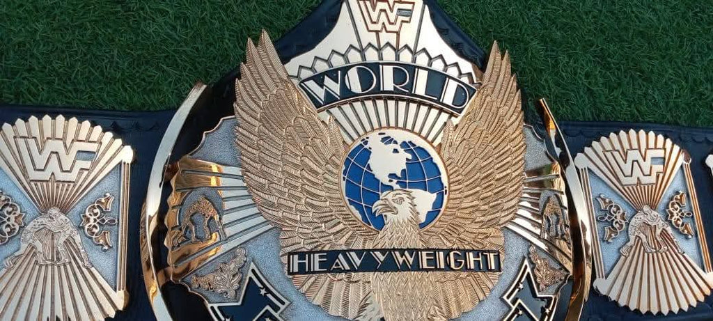 Premium Winged Eagle CNC 3D Championship Belt With Hand Texture Real Leather Hand Tooling