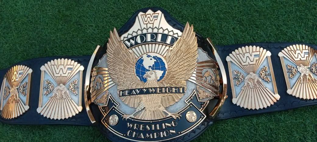 Premium Winged Eagle CNC 3D Championship Belt With Hand Texture Real Leather Hand Tooling