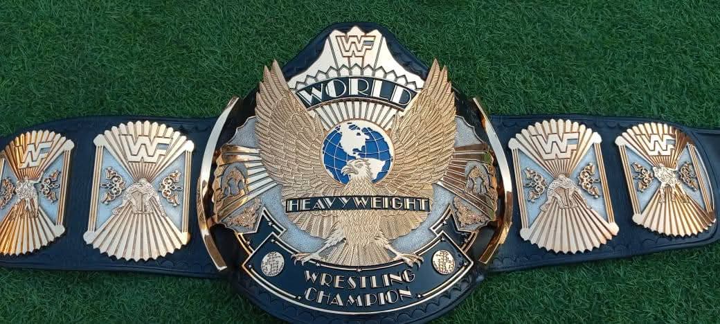 Premium Winged Eagle CNC 3D Championship Belt With Hand Texture Real Leather Hand Tooling