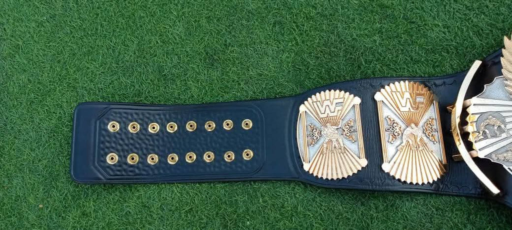 Premium Winged Eagle CNC 3D Championship Belt With Hand Texture Real Leather Hand Tooling