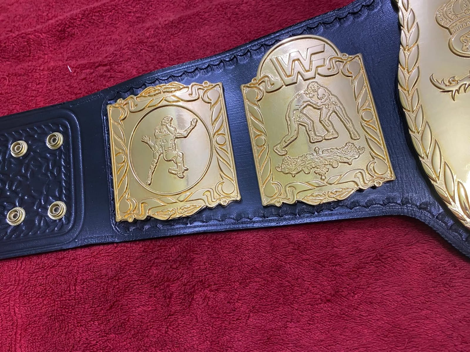 Wwf World Tag Team Wrestling Replica Championship Belt, Adult Size, 4mm Zinc, 50" Length