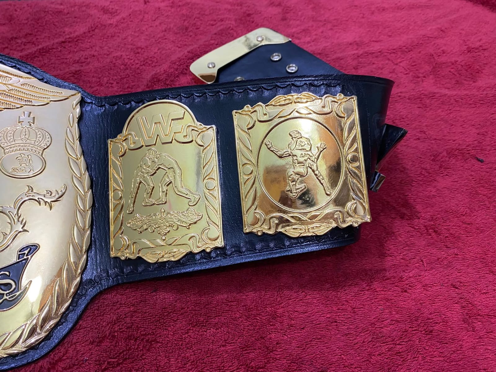 Wwf World Tag Team Wrestling Replica Championship Belt, Adult Size, 4mm Zinc, 50" Length